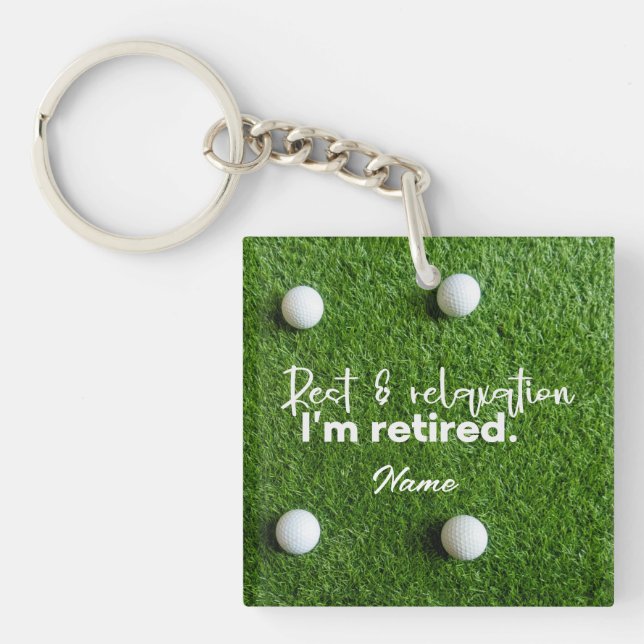 Porte-clefs Golf Bonne Retraite  (Devant)