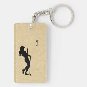 Porte-clefs Golf Dames Cuir Aspect