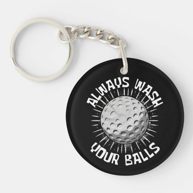 Porte-clefs Golf drôle (Devant)