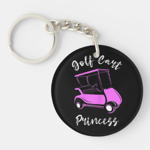 Porte-clefs Golf Panier Princesse Golf Panier Golfeur Girls