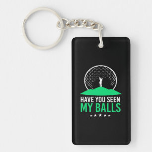 Porte-clefs Golfer Avez-Vous Vu Mes Boules