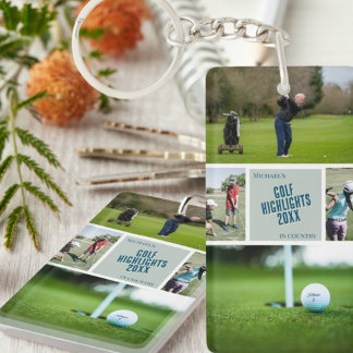 Porte-clefs Golfing Photo Porte - clé golf cadeau