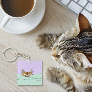 Porte-clefs Good Morning Orange Cat Funny