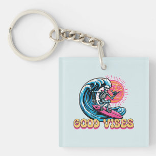 Porte-clefs Good Vibes - Surf - Vibes d'été