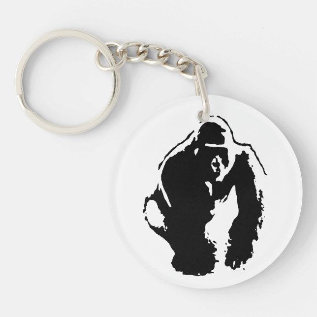 Porte-clefs Gorilla Pop Art (Devant)