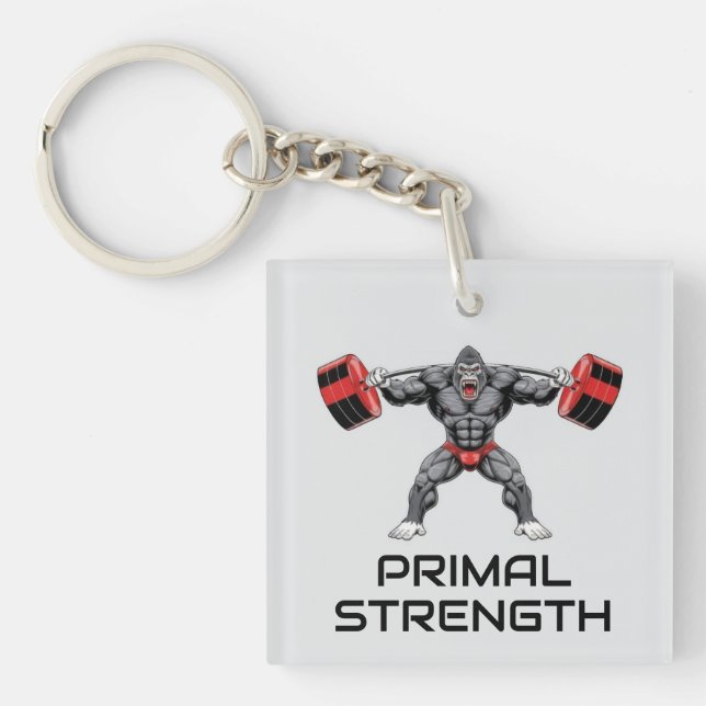 Porte-clefs Gorille de musculation (Devant)