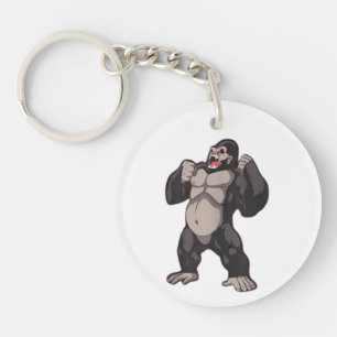 Porte-clefs Gorille qui rugit Singe Grand Singe