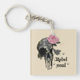 Porte-clefs Goth Skull Rebel Soul