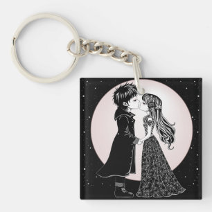 Porte-clefs Gothique Emo Enfants Kiss Valentine's Day