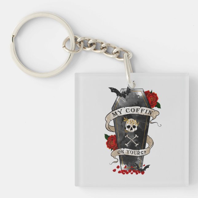 Porte-clefs Gothique Funny Coffin (Devant)