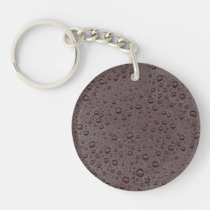 Porte-clefs gouttelettes d'eau marron