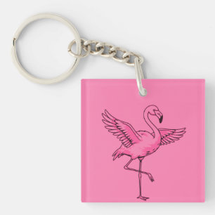 Porte-clefs Grace en rose
