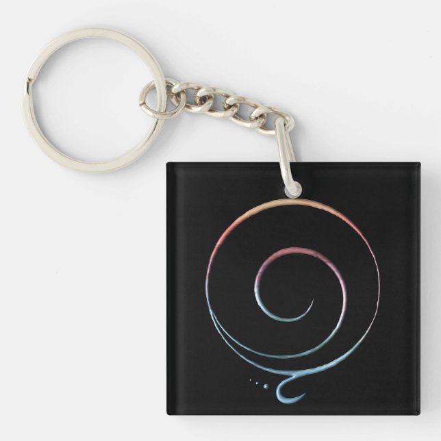 Porte-clefs Gradient Gratitude (Devant)
