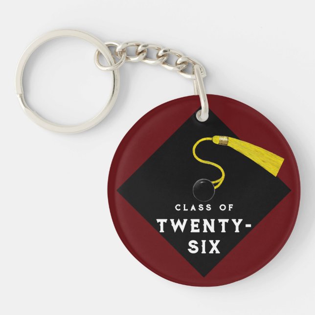 Porte-clefs Graduation 2025 Keepsaké cadeau (Devant)