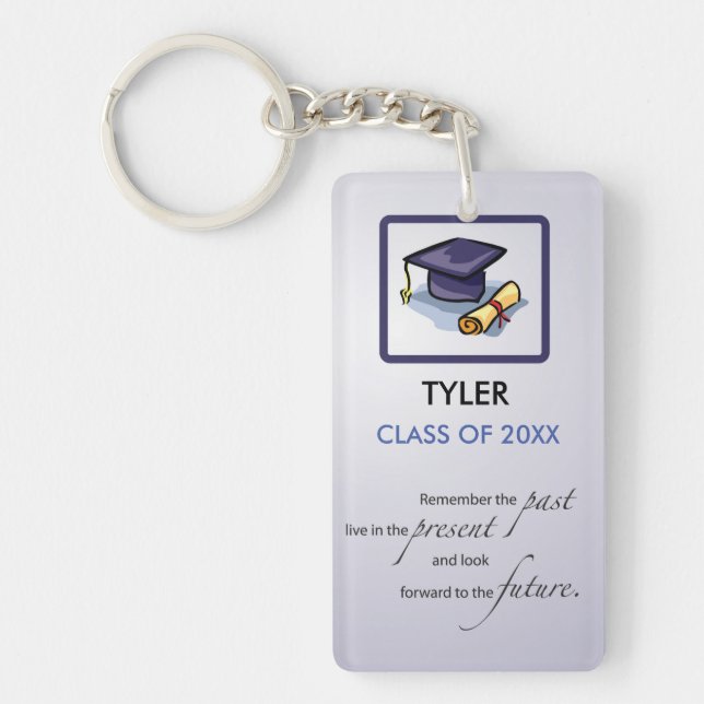 Porte-clefs Graduation congratulations Remember the Past (Devant)