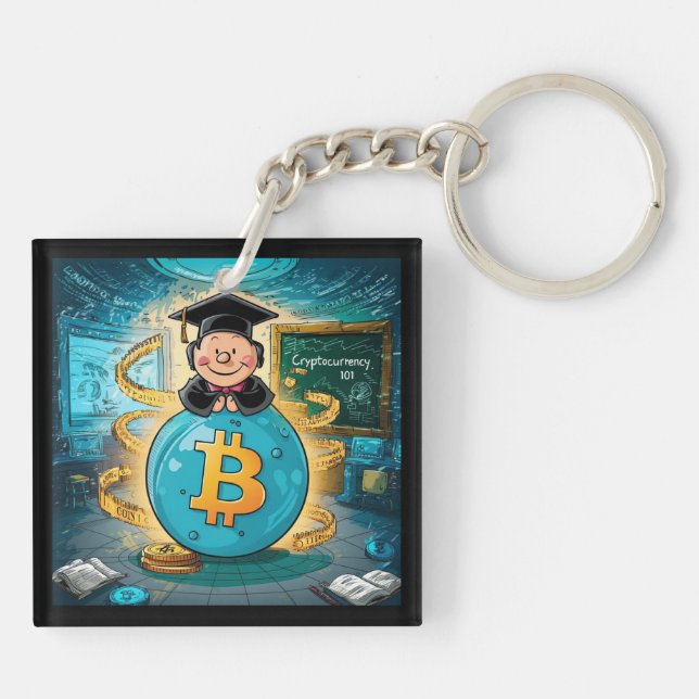 Porte-clefs Graduation de crypto-monnaie (Dos)
