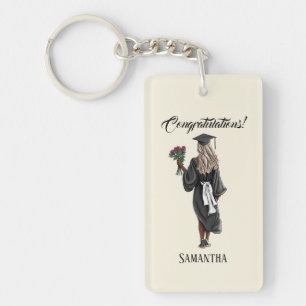 Porte-clefs Graduation de l'aquarelle personnalisée (4)