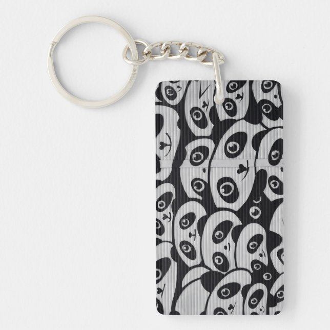 Porte-clefs Graffiti Art Panda Bears (Devant)