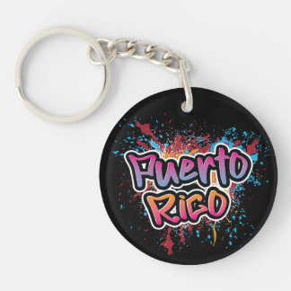 Porte-clefs Graffiti d'art de rue de Porto Rico