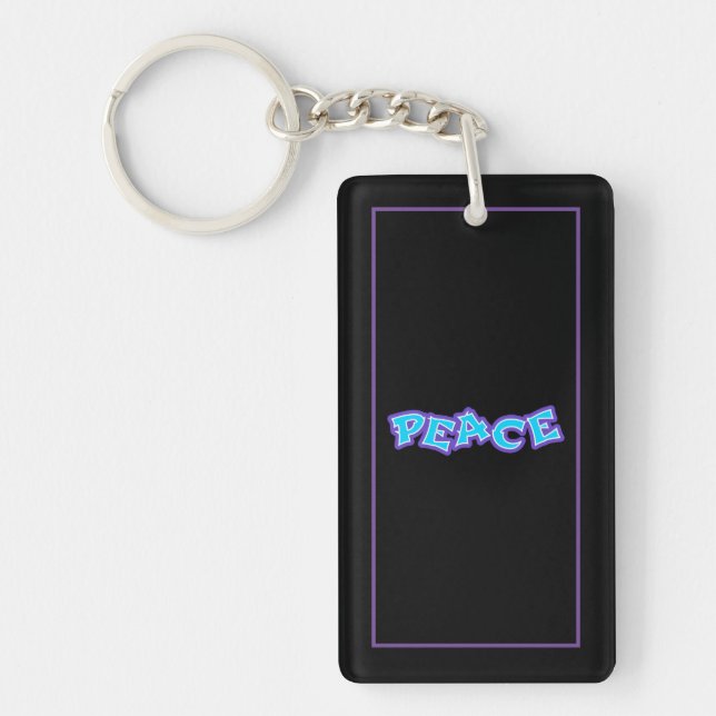 Porte-clefs Graffiti Paix (Devant)