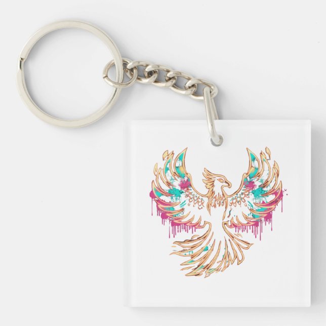Porte-clefs "Graffiti Phoenix Rising" (Devant)