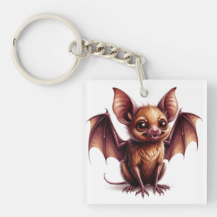 Porte-clefs Grand Chauve-Souris de Halloween aux Yeux Géants �