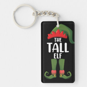 Porte-clefs Grand Elfe de Noël de famille assorti