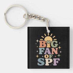 Porte-clefs Grand fan de la protection solaire SPF en été