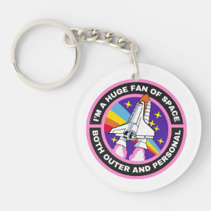 Porte-clefs grand fan de l'espace