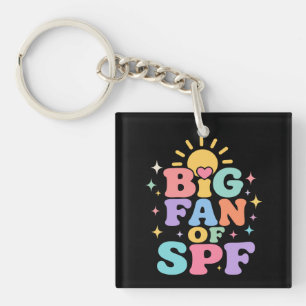 Porte-clefs Grand fan de protection solaire estivale SPF