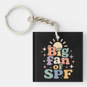 Porte-clefs Grand fan de protection solaire SPF pour l'été
