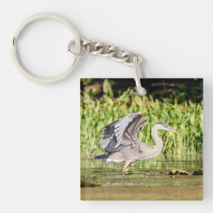 Porte-clefs Grand héron bleu