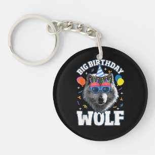 Porte-clefs Grand Loup d'anniversaire pour les Loups