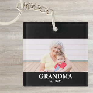 Porte-clefs Grand-mère a établi une photo audacieuse moderne