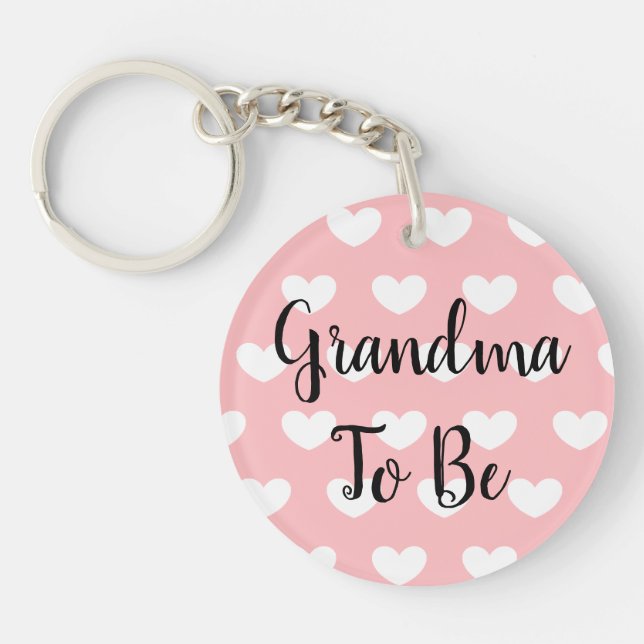 Porte-clefs Grand-mère à être, Grossesse Faire-part Ultrasound (Devant)