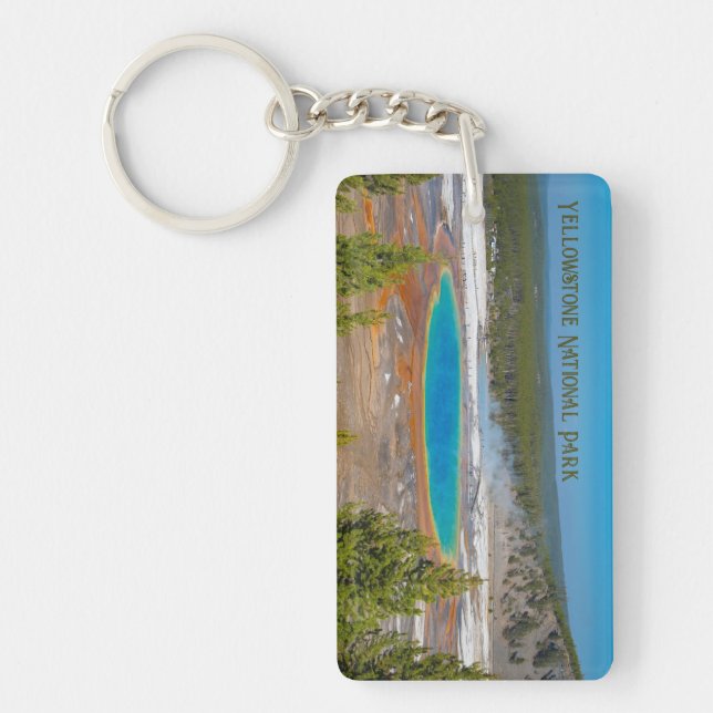 Porte-clefs Grand Prismatic Spring Parc national de Yellowston (Devant)