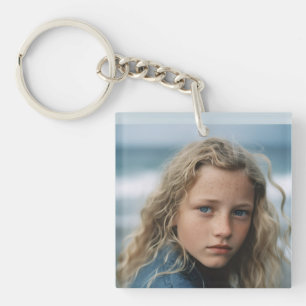 PORTE-CLEFS GRANDE PHOTO PERSONNALISÉE