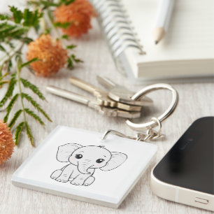 Porte-clefs Grandes oreilles, cœur encore plus grand