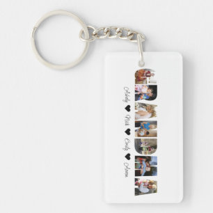Porte-clefs Grandma Photo Collage Acrylique Porte - clé 7 Phot