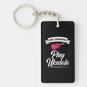 Porte-clefs Grandmas cool jouer Ukulele Uke Music Ukulele
