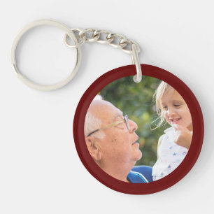 Porte-clefs Grandpa Grandchildren Créez votre propre photo