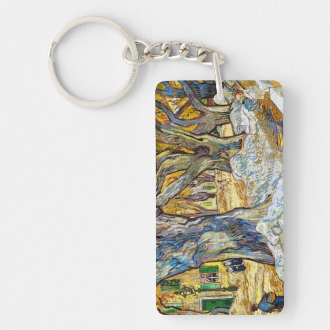 Porte-clefs Grands arbres plats par Vincent van Gogh (Devant)