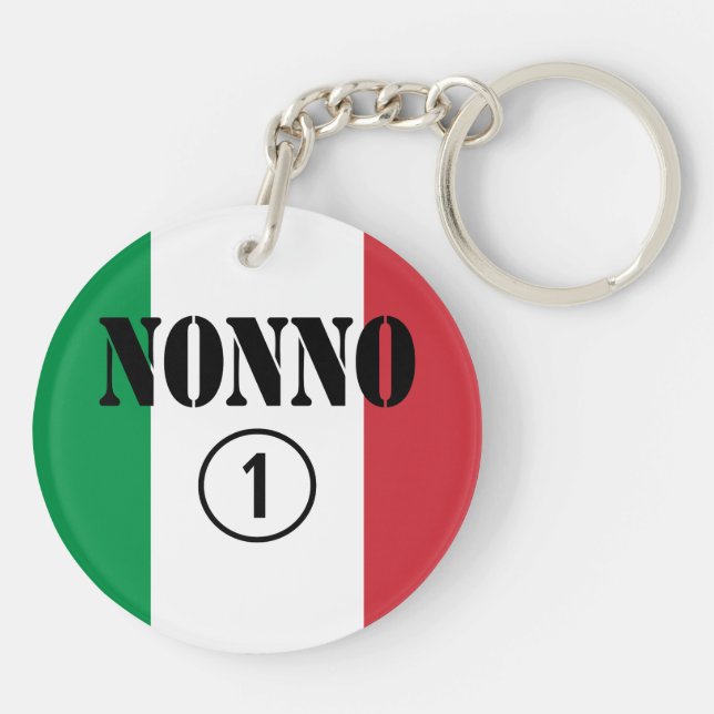 Porte-clefs Grands-pères italiens : L'ONU de Nonno Numero (Dos)