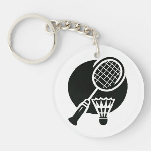 Porte-clefs Graphique de badminton