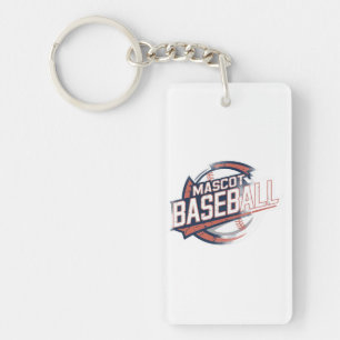 Porte-clefs Graphique de baseball de mascotte