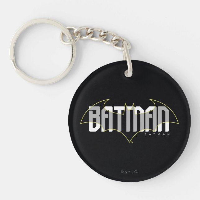 Porte-clefs Graphique de nom haute technologie Batman (Devant)