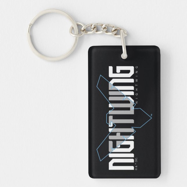 Porte-clefs Graphique de nom high-tech Nightwing (Devant)