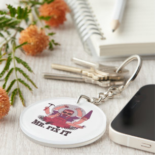 Porte-clefs Graphique « Mr. Fix It » de ChilledWorld