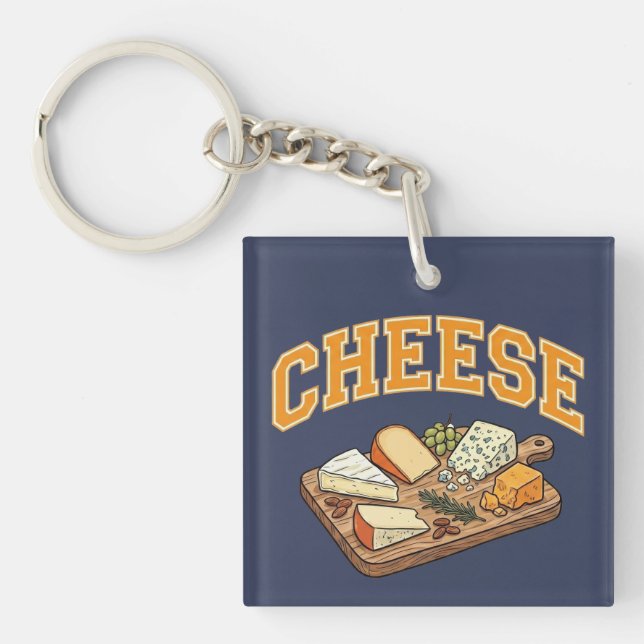 Porte-clefs Graphiques culinaires de style collégial universit (Devant)