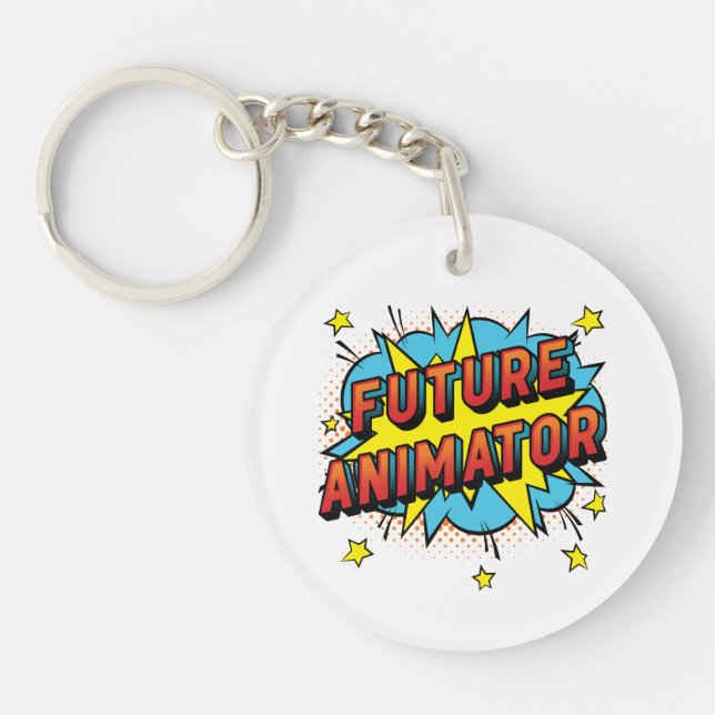 Porte-clefs Graphiques de mouvement d'animation Future (Devant)